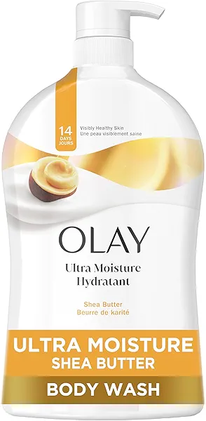Olay Body Wash for Women, Ultra Moisture, 24hr Moisturizing, Hydrating & Refreshing, B3 Vitamin Complex, Free of Parabens & Phthalates, For All Skin Types, Shea Butter Scent, 33 fl oz
