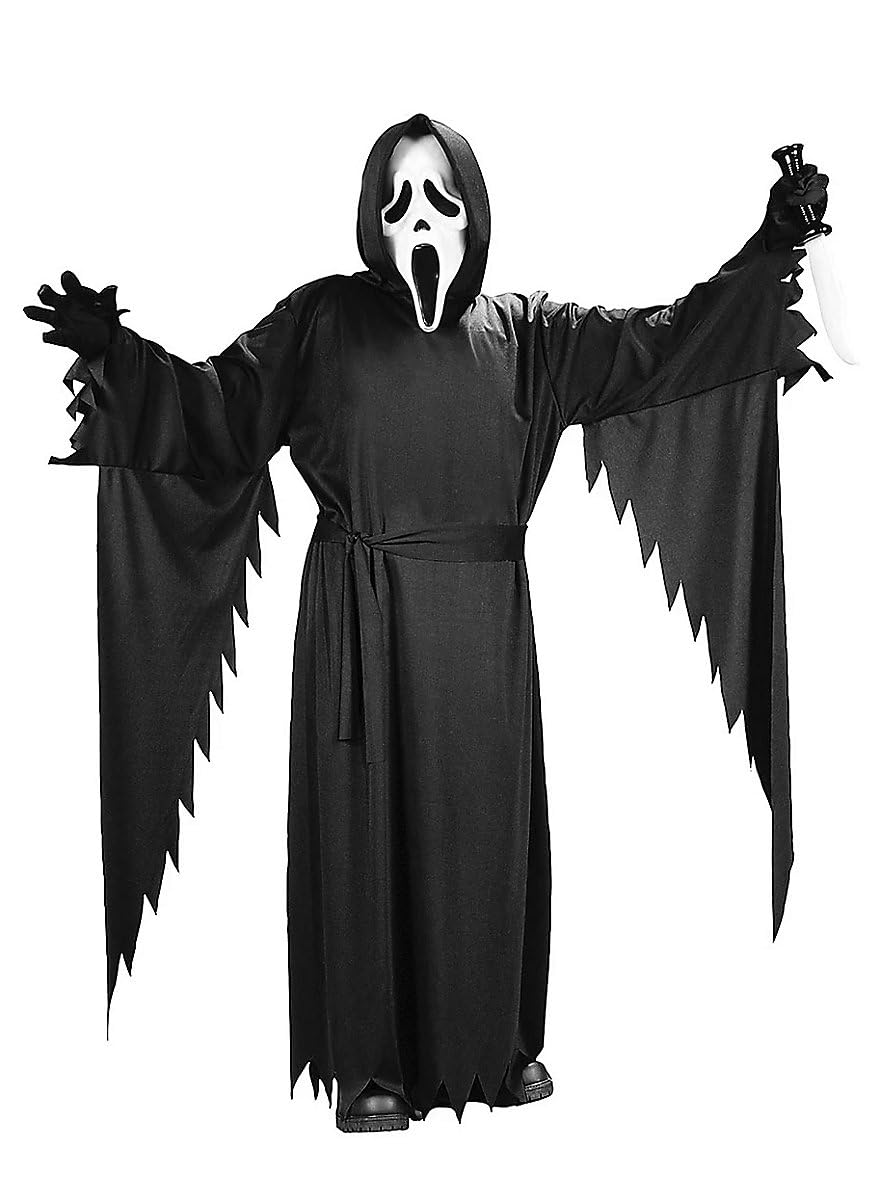 Fun World Vari costumi e maschere Scream Ghost Face per adulti, standard, sanguinoso o deluxe