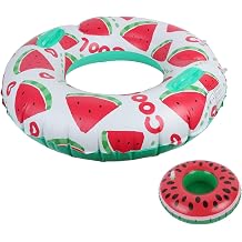 Inflatable Swimming Rings, 93cm Inflatable Pool Ring for Adults, Pool Tube Rings With 1 Cup Holder, Summer Pool, Water and Beach Activities