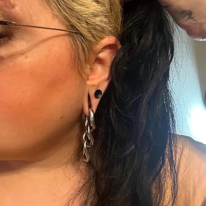Vankula Oortunnel gewichten, roestvrij staal, voor mannen en vrouwen, oorpiercing, uitgerekte sieraden, 4 mm, 6 mm, Metaal