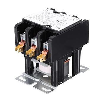 موصل DMiotech HVAC، 3 أقطاب FLA 50 أمبير 220 فولت ملف موصل مكيف الهواء ضاغط مكثف محرك تيار متردد موصل للأغراض المحددة، مدرج في قائمة UL