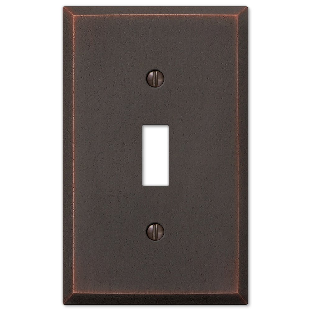 Prise GFCI Rocker Amerelle 68rgm au design épuré Gun Métal Gris et finition haut de gamme