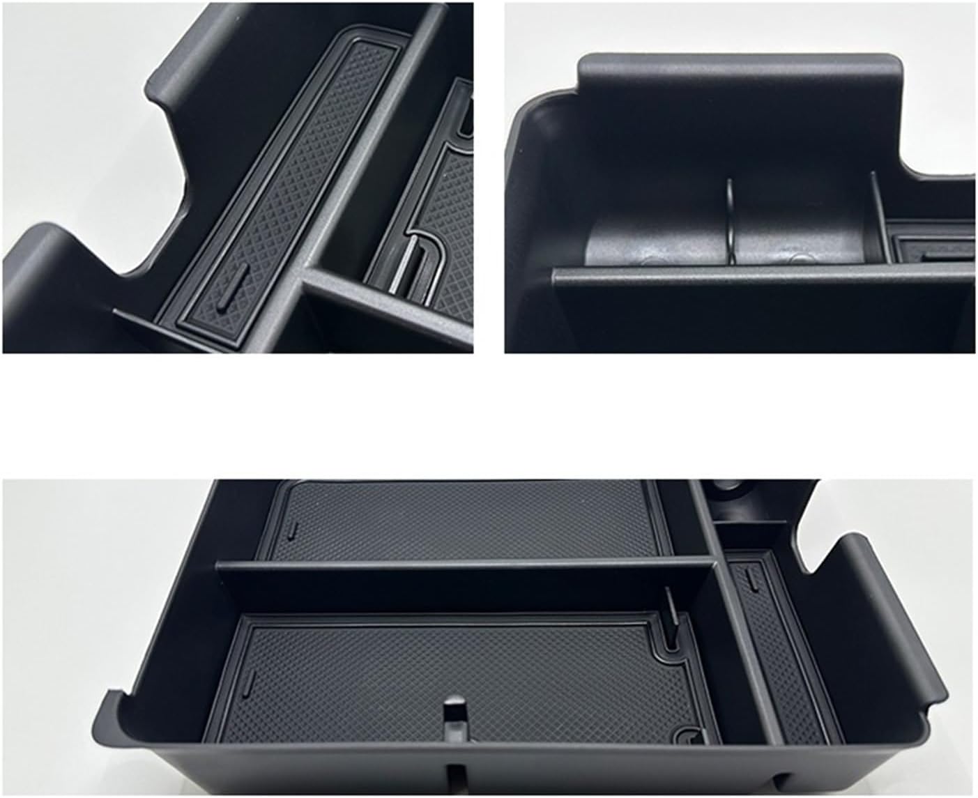 Car Glove Box Organizer Fit for Honda 23-24 Pilot Modified Central Control Armrest Storage Box Durable(White)