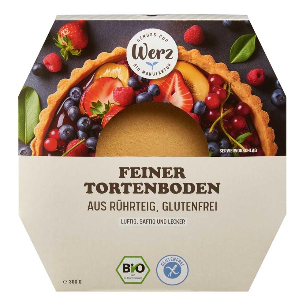 Werz Feiner Tortenboden, aus Rührteig, glutenfrei, 300g (2)