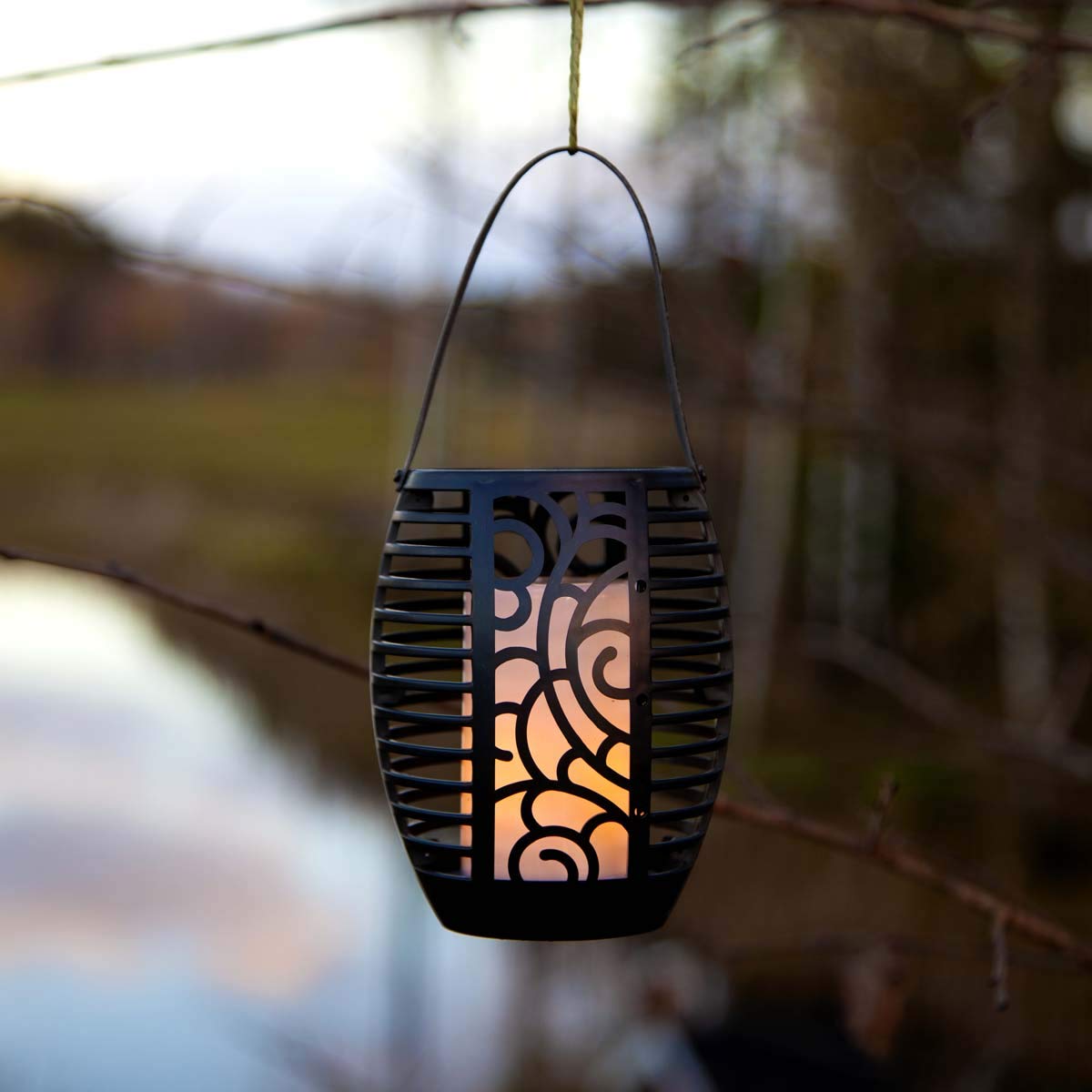 5x LED-Solar-Fackel "Flame", 3 in 1 imitiert Feuer