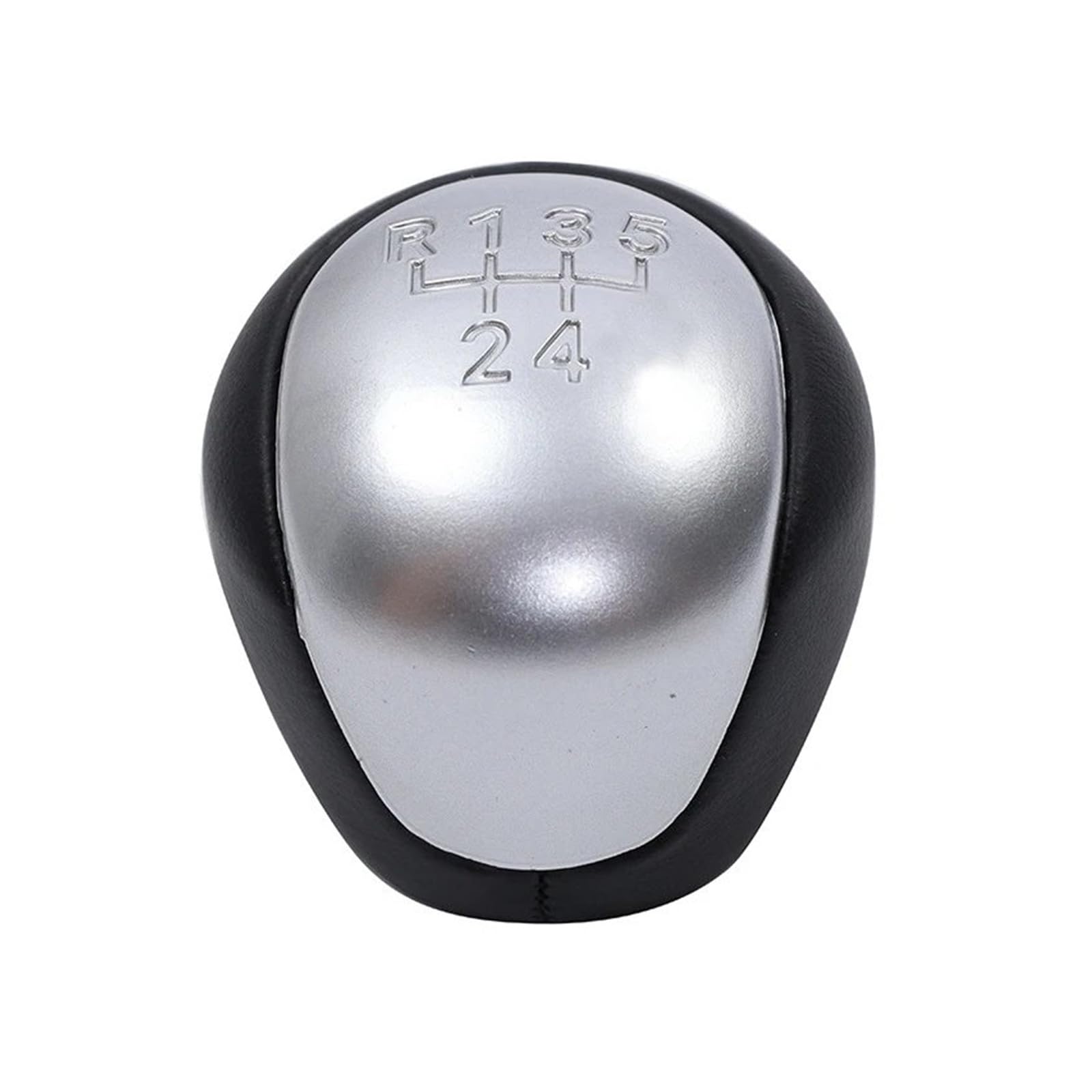 NingRuiBhd for Kia for Ceed for Cerato for Rio 2 Stick Lever Pen Handle Headball Manual 5 Speed Gear Shifter Knob Stick Head Handle Lever(Silver)