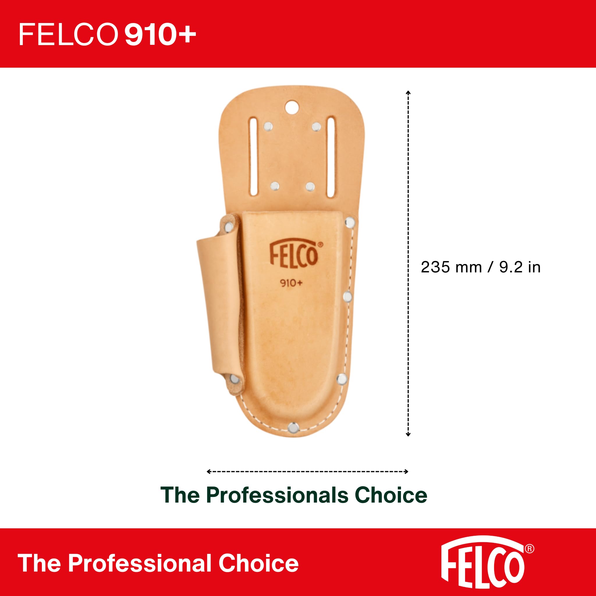 Amazon.com: FELCO F910+ USA Made Leather Holster – Dual-Slot Belt