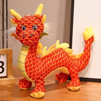 ドラゴンタイプのオレンジぬいぐるみ JELLY CAT - 新作 新品 ジェリーキャット ドラゴン 赤 レッド