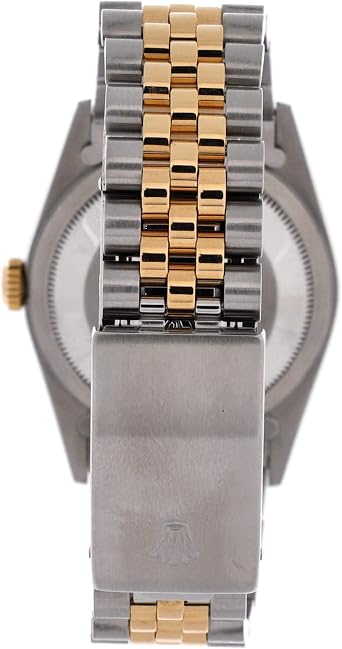 Pre-Loved Oyster Perpetual Datejust Automatic Watch Stainless Steel and Yellow Gold with Diamond Markers 36
