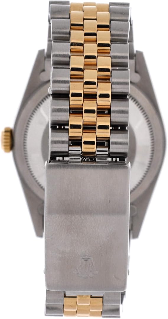 Pre-Loved Oyster Perpetual Datejust Automatic Watch Stainless Steel and Yellow Gold with Diamond Markers 36
