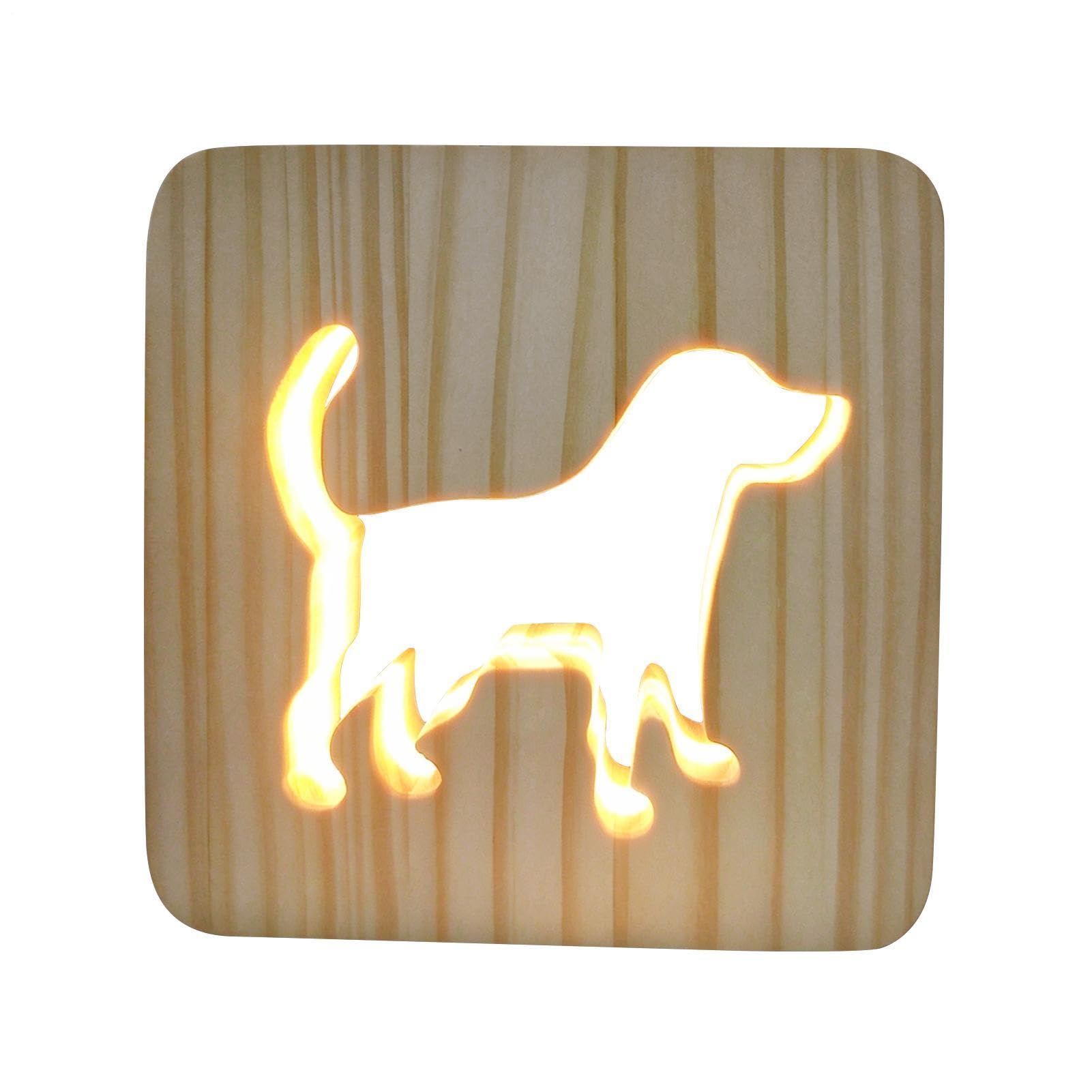 Lampka Do Pokoju Dziecka Dekoracyjna Lampa LED Z Psem | Lampka Nocna Dla Dzieci Do Sypialni, Pokoju Dziecięcego, Domu, Przy Łóżku, Nauki, Na Biurko, Przedpokoju, Szkoły,