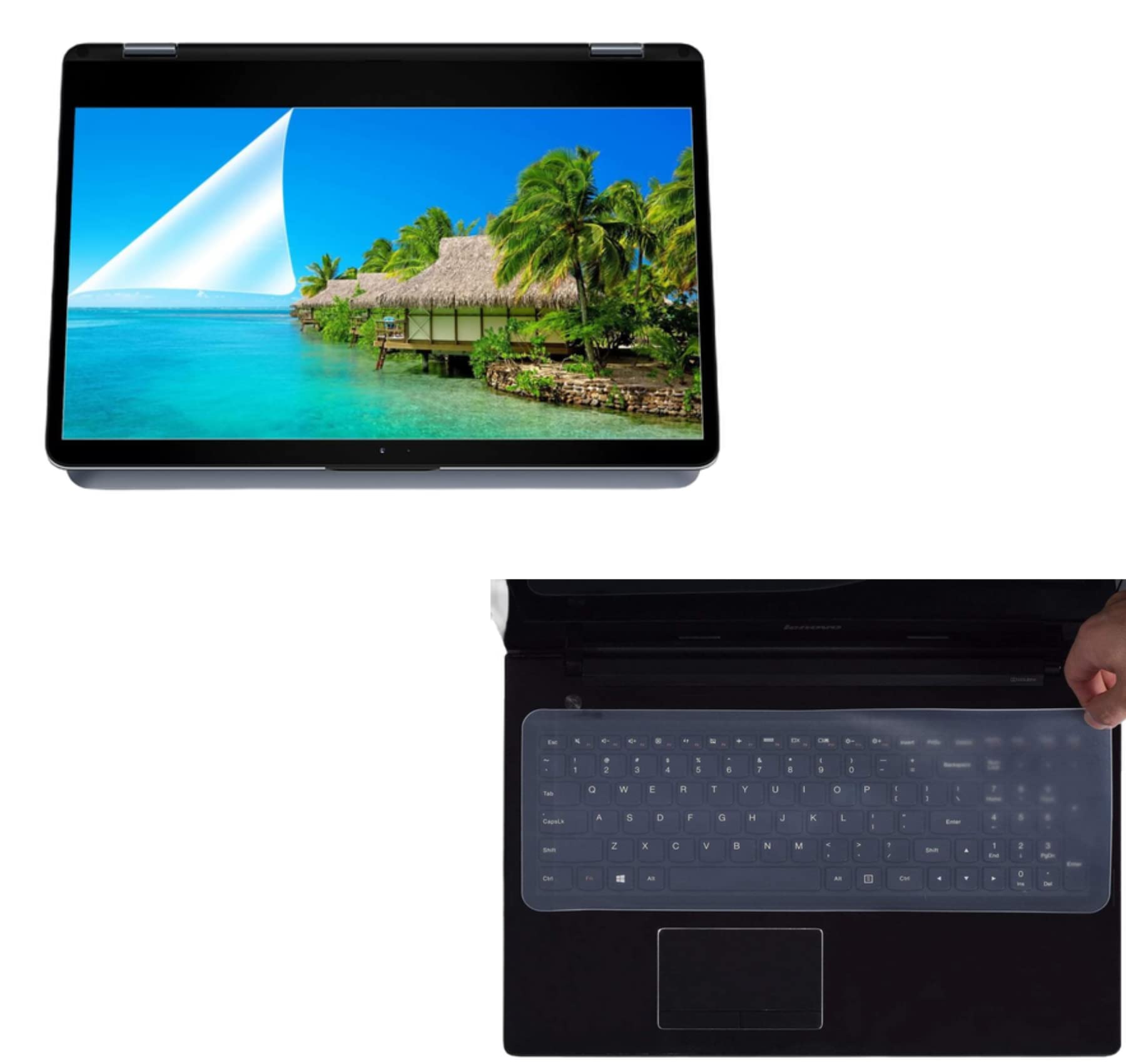 MVTECH Laptop Screen Guard 14 inch with Silicone Keyguard Protector Combo Kit, Easy to attach Remove and Wash Dust Proof and Fingerprint Resistant –Clear (B09GYRXLL2) Amazon Price History, Amazon Price Tracker