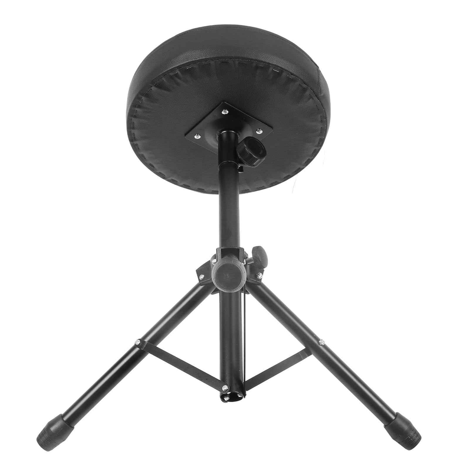 KIMISS Trono de Batería con Asiento Giratorio Acolchado, Altura Ajustable, Taburete Plegable para Uso en Batería, Piano y Estudio