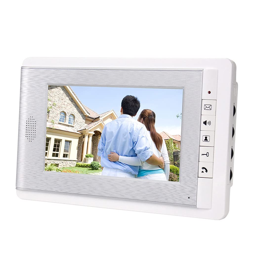 Interphone vidéo filaire contre les intrusions avec moniteur couleur 7 pouces pour maison individuelle