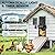 Solar Chicken Coop Door, Automatic Chicken Door Solar Powered & USB Charging, Auto Chicken Door 4 Modes with Timer & Light Sensor, Anti-pinch & Alert, Remote, LED Screen, Aluminum Waterproof Coop Door