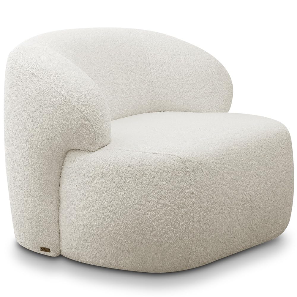 Poltrona Decorativa Fixa Orgânica Para Sala Living Barolo L06