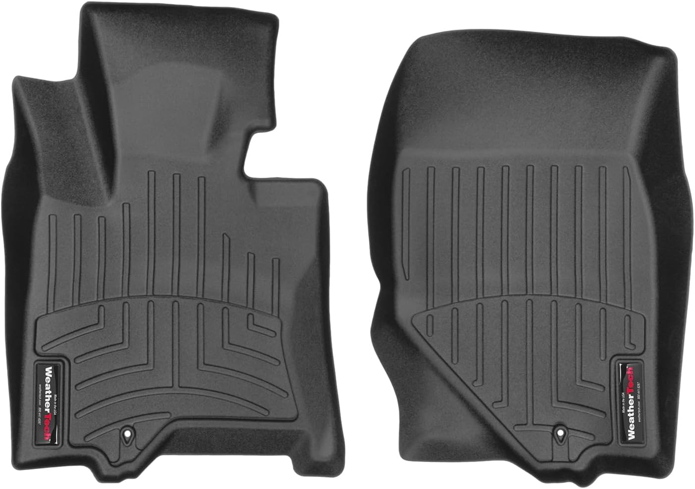 WeatherTech Custom Fit FloorLiners for Infiniti QX50, EX, QX50-1st Row (448681), Black