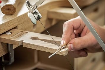 SE 3-in-1 Professional Jeweler's Saw Set - Saw Frame, 144 Blades, and V-Slot Bench Pin with Clamp - Versatile Tools for Precise Jewelry Making