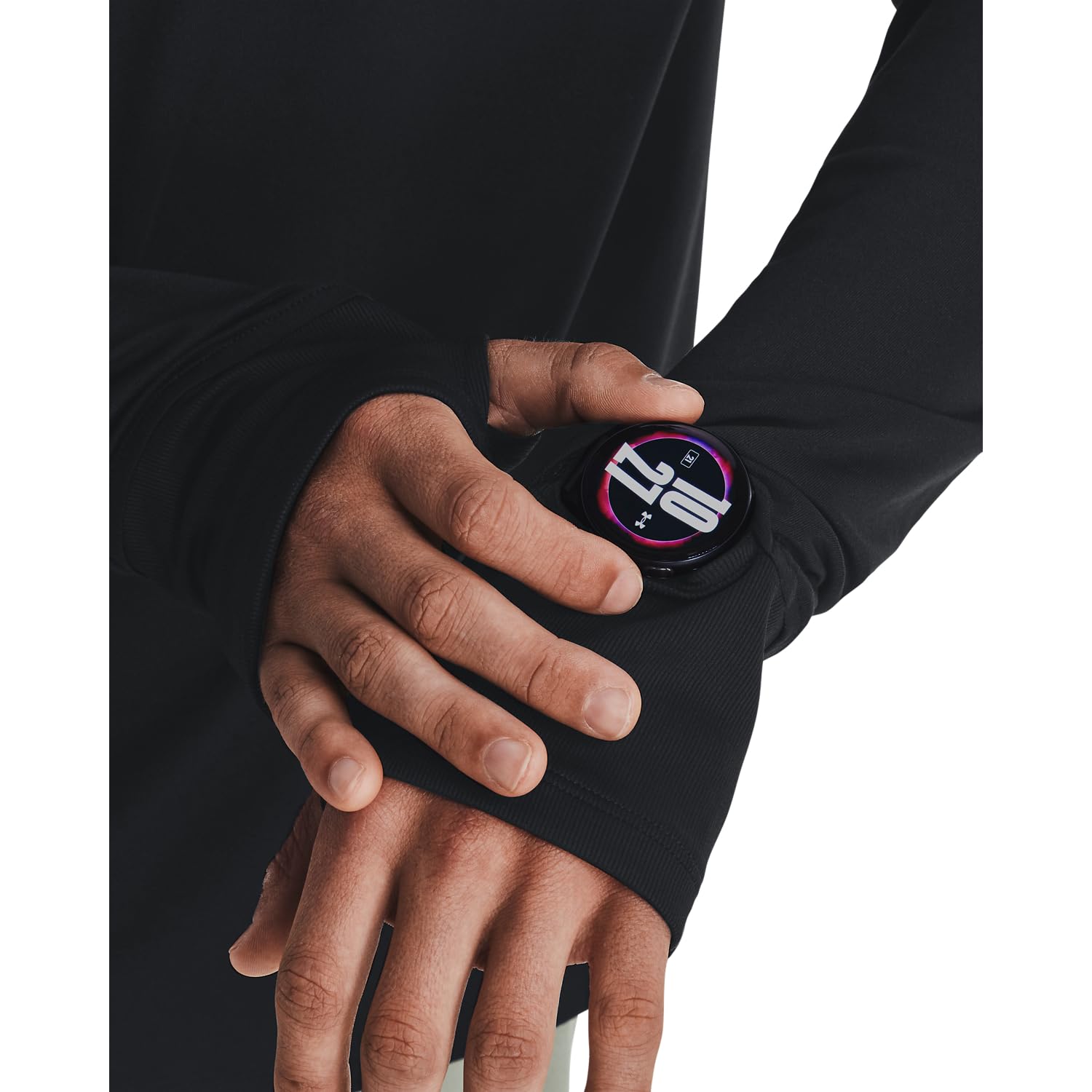 Under Armour Qualifier Run 1/4 Zip Maillot de Course Hommes Black