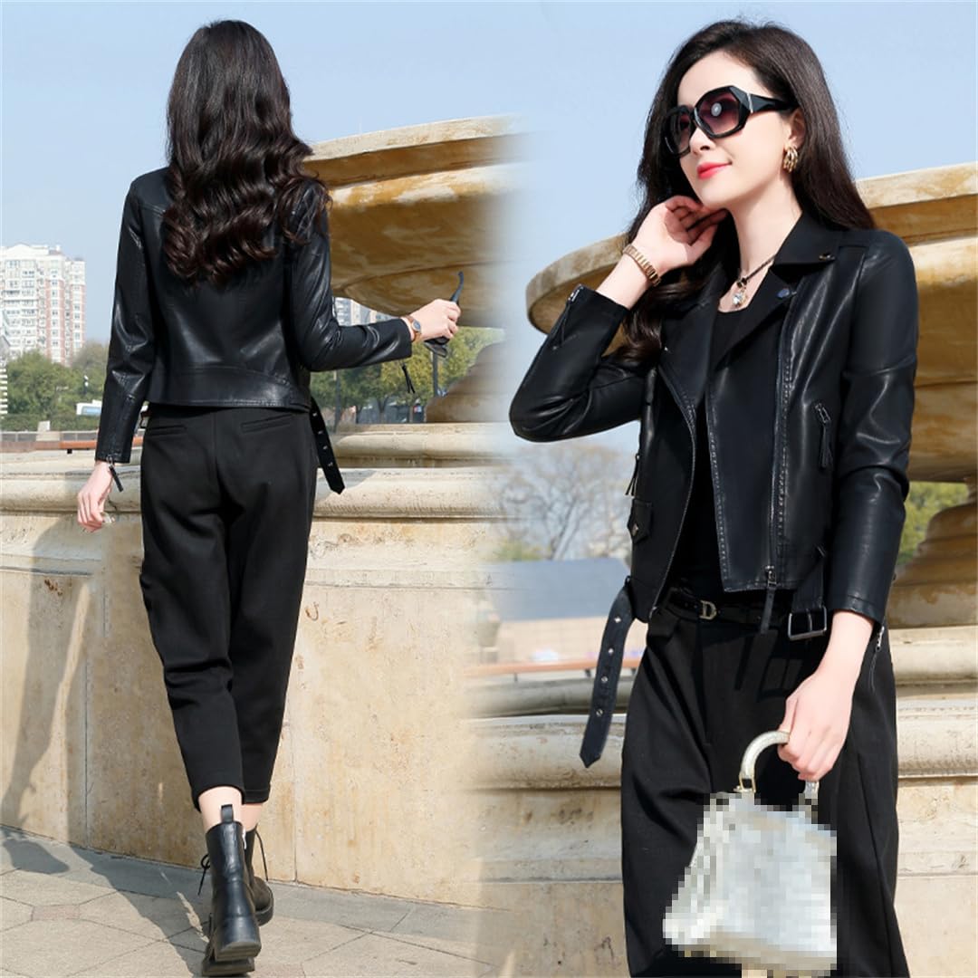 Giacca In Pelle Piccola Da Donna Giacca Corta In PU Casual Primaverile E Autunnale