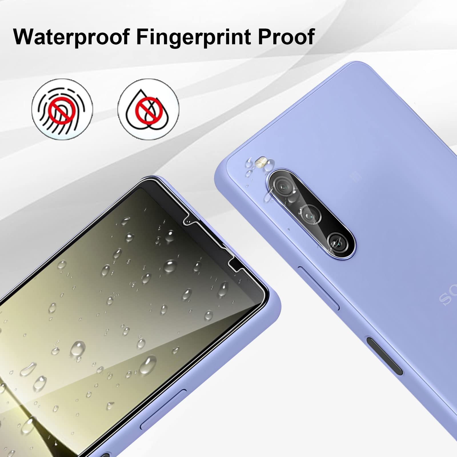 Ibywind Schutzfolie Set Für Sony Xperia 10 V 5G – 2x Displayglas 9H, 1x Kameraschutz, 1x Rückfolie
