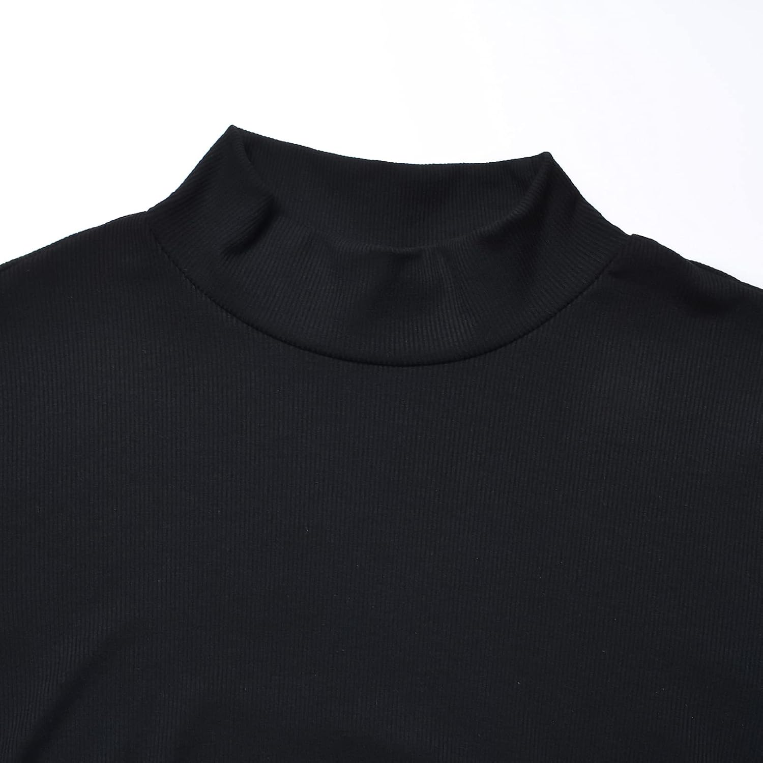 Bhome Maternity Shirt Long Sleeve Pregnancy Top Ribbed Mock Neck Pregnant Pullover - Image 3