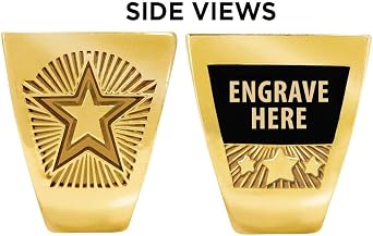 Crown Awards Fantasy Football Champion Ring, Custom Fantasy Football Rings with Engraving Prime