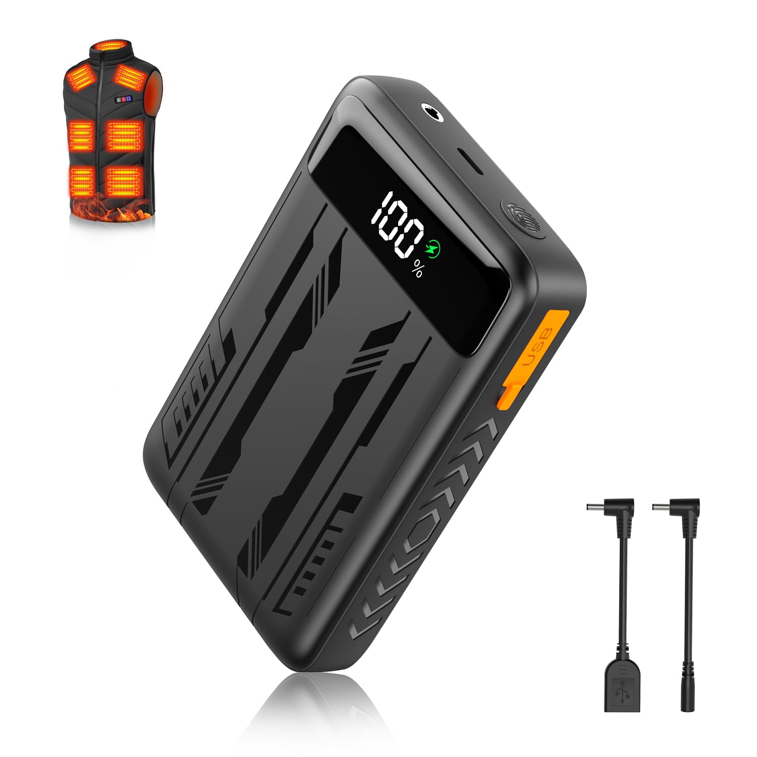 ★✨SALE✨★電熱ベスト　USB電源　M～XLサイズ　モバイルバッテリー別売り Amazon.co.jp: 電熱ベスト バッテリー DC7.4V高出力 モバイル