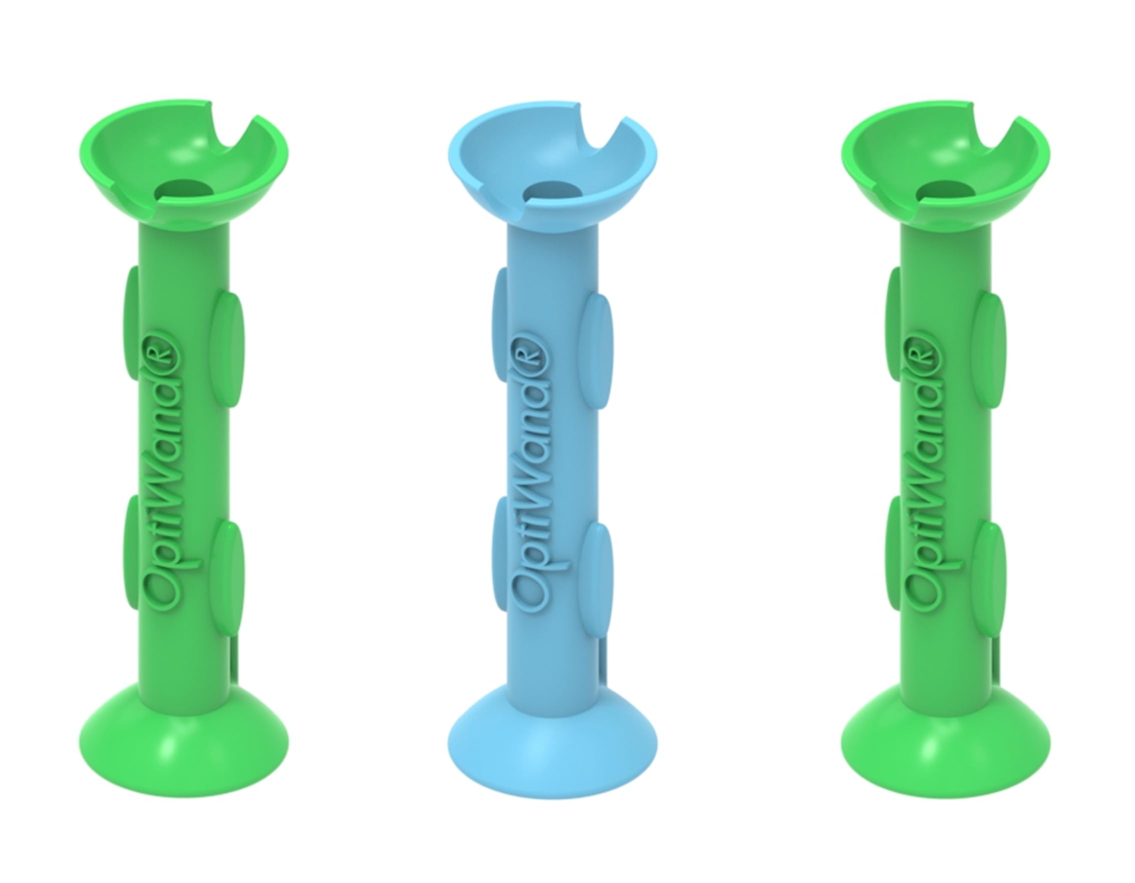 3 Pack Small Soft Contact Lens Removal & Insertion Tool - Silicone Rubber Soft Lens Inserter & Remover Device with Pincher End & Finger Grips - Safe & Easy on Eyes, Travel Size 1.75"