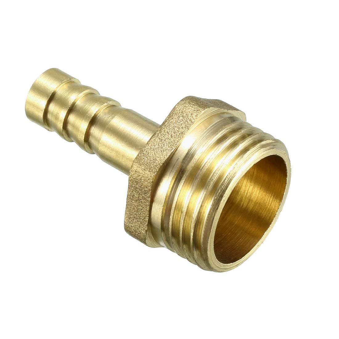 Sourcing Map - Raccordo Adattatore Per Tubo In Ottone - 19mm Spinato X G1 Femmina - Con Morsetto In Acciaio Inox