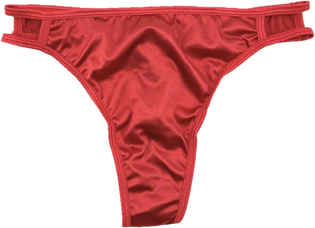 Colorful Star 5 Pack Women's Satin G-string Underwear String Bikini Thongs Panties - Image 4