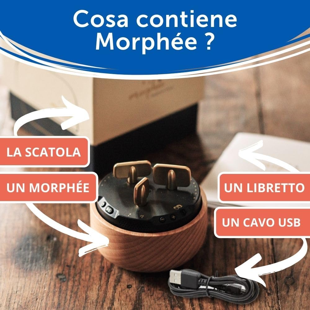 Morphée - Scatola per la Meditazione Disconnessa - Per Addormentarsi Facilmente, Generare un Sonno Profondo e Ristoratore - 700.000 utenti - (italiano, francese, inglese, spagnolo)
