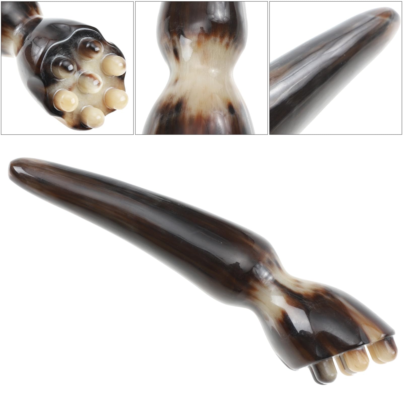 Artibetter Gesichtsschaber aus Horn für Sanfte Gesichtsmassage und Muskelentspannung Schabestab für Augen und Kopfhaut zur Faszienlockerung und Hautglättung