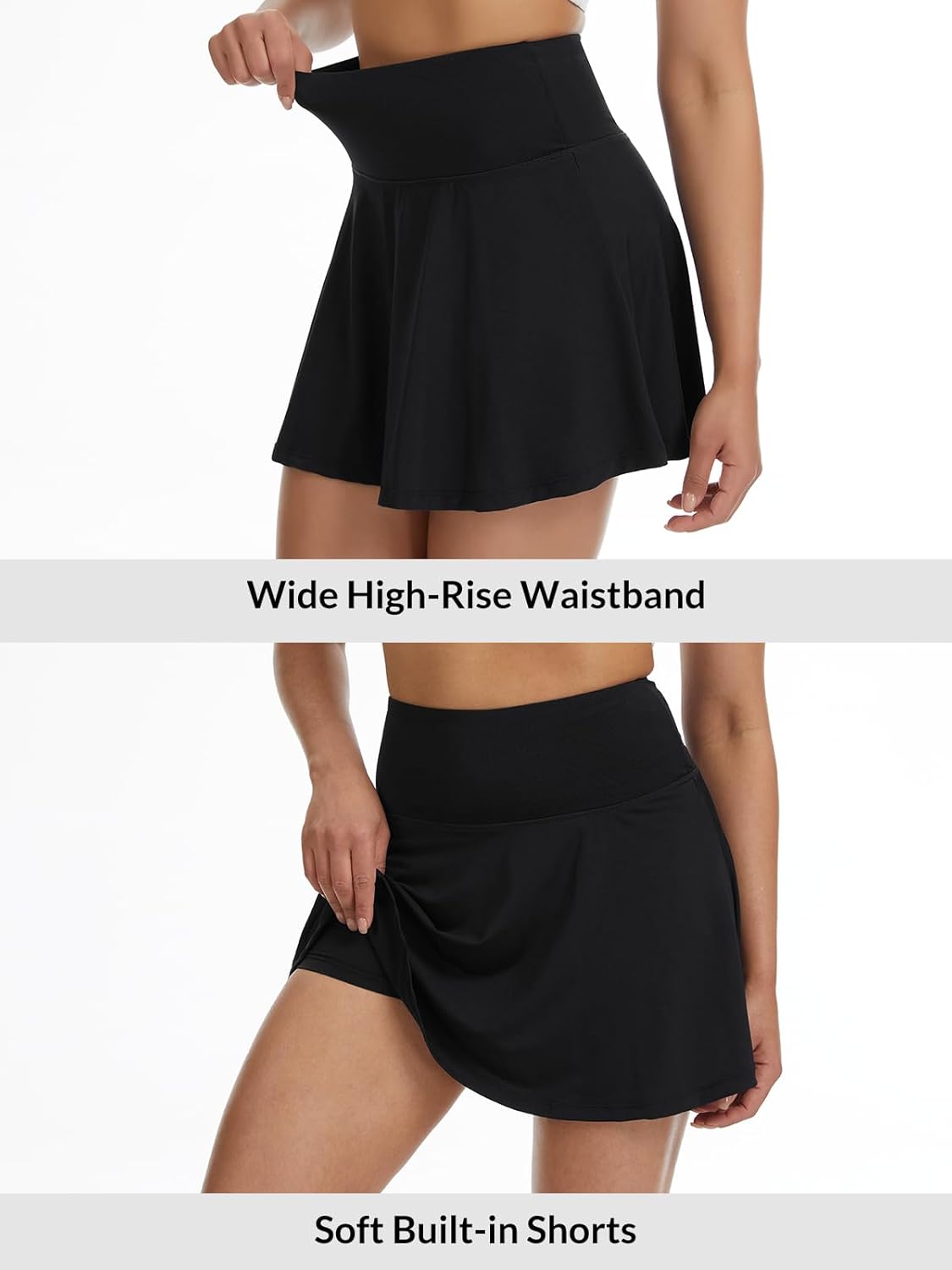 Womens Tennis Skirts with Shorts High Waisted Pleated Running Casual Pickleball Golf Skirts with Pockets - Image 5