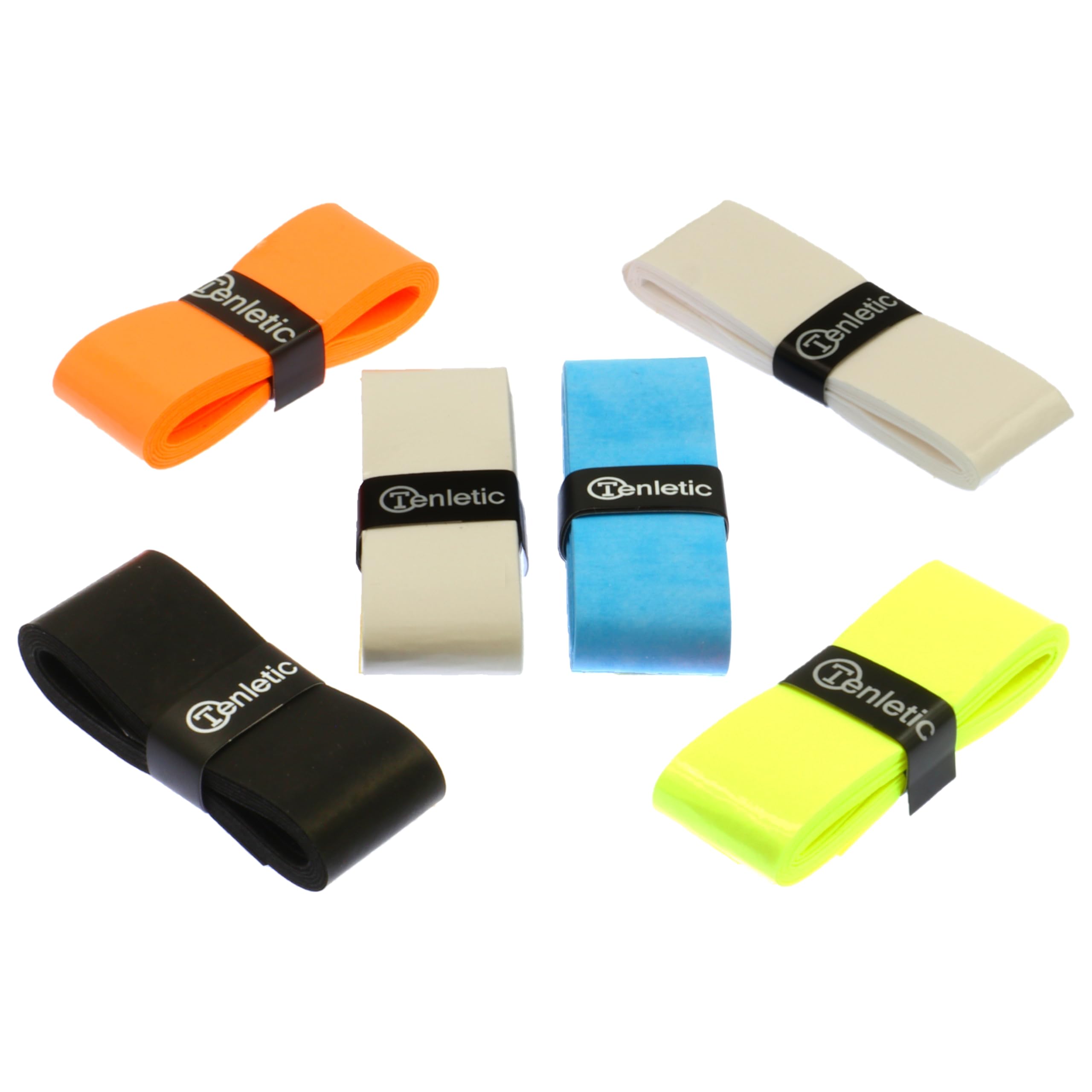 Tenletic Trial 6-pack Racket Overgrip Tape, Assorted Colours
