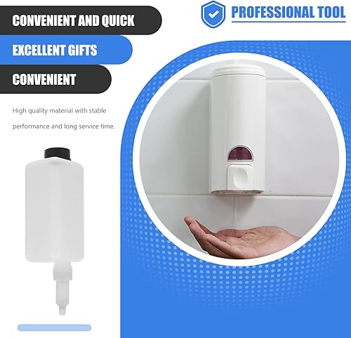 Miniatura 6 de Juego de 3 dispensadores de jabón montados en la pared, botella de repuesto para ducha de pared, dispensador de ducha y organizador manual de