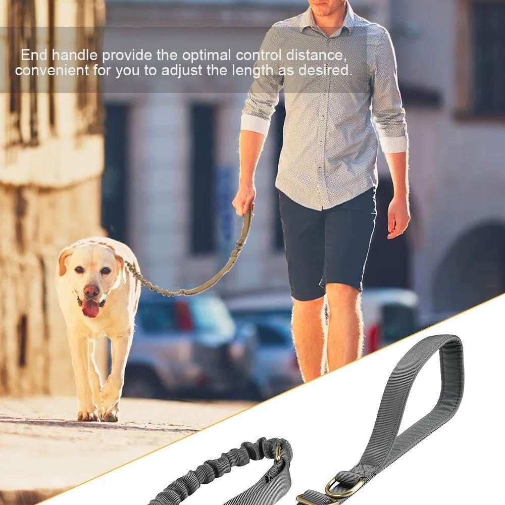 Tactical Bungee Dog Leash Adjustable Dog Pack Hound Saddle Bag Backpack with Handle