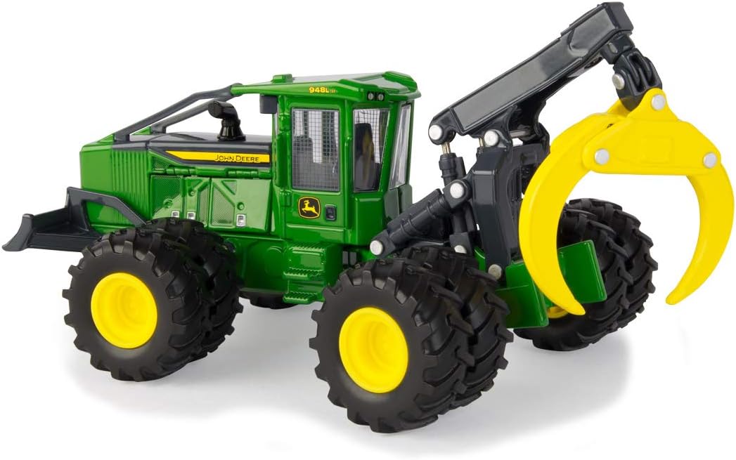 John Deere 1:50 Scale 843L-II Wheeled Feller Buncher Die-Cast Metal Replica – Prestige Collection , Green