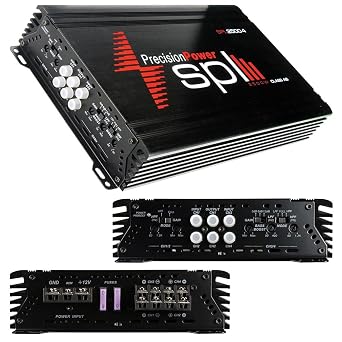 SPL Precision 2500 Watt Max 4 Channel Power Amplifier 16.5" x 8.5" x 3"