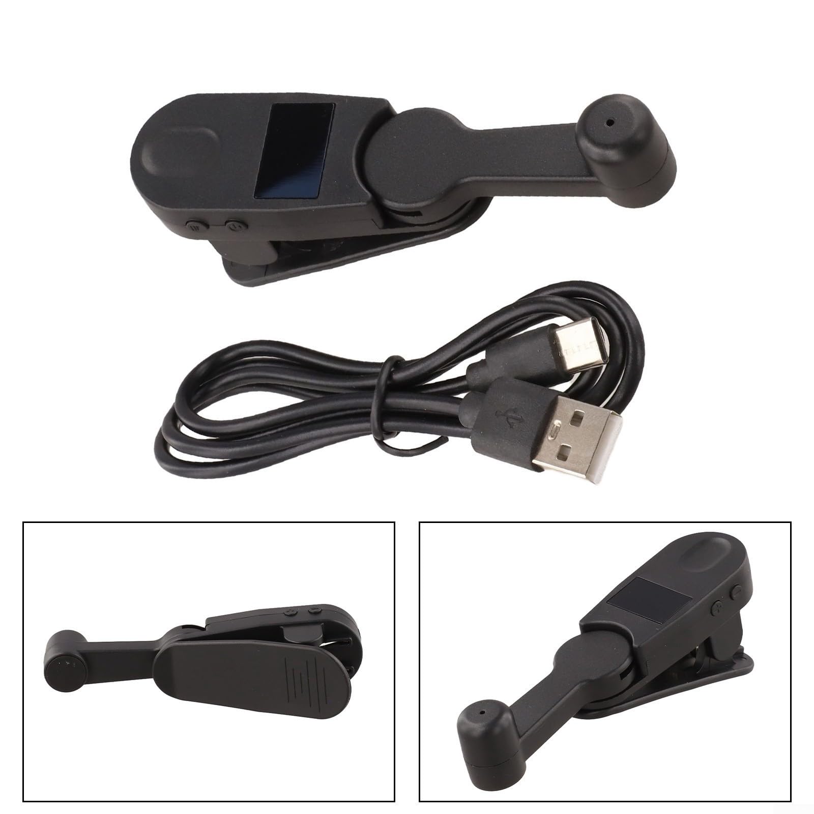 Clicker automatico ad alta velocità per cellulare e tablet, con impostazioni di cambio variabile da 1 a 198 e display digitale trasparente per operazioni di clic rapide (nero)