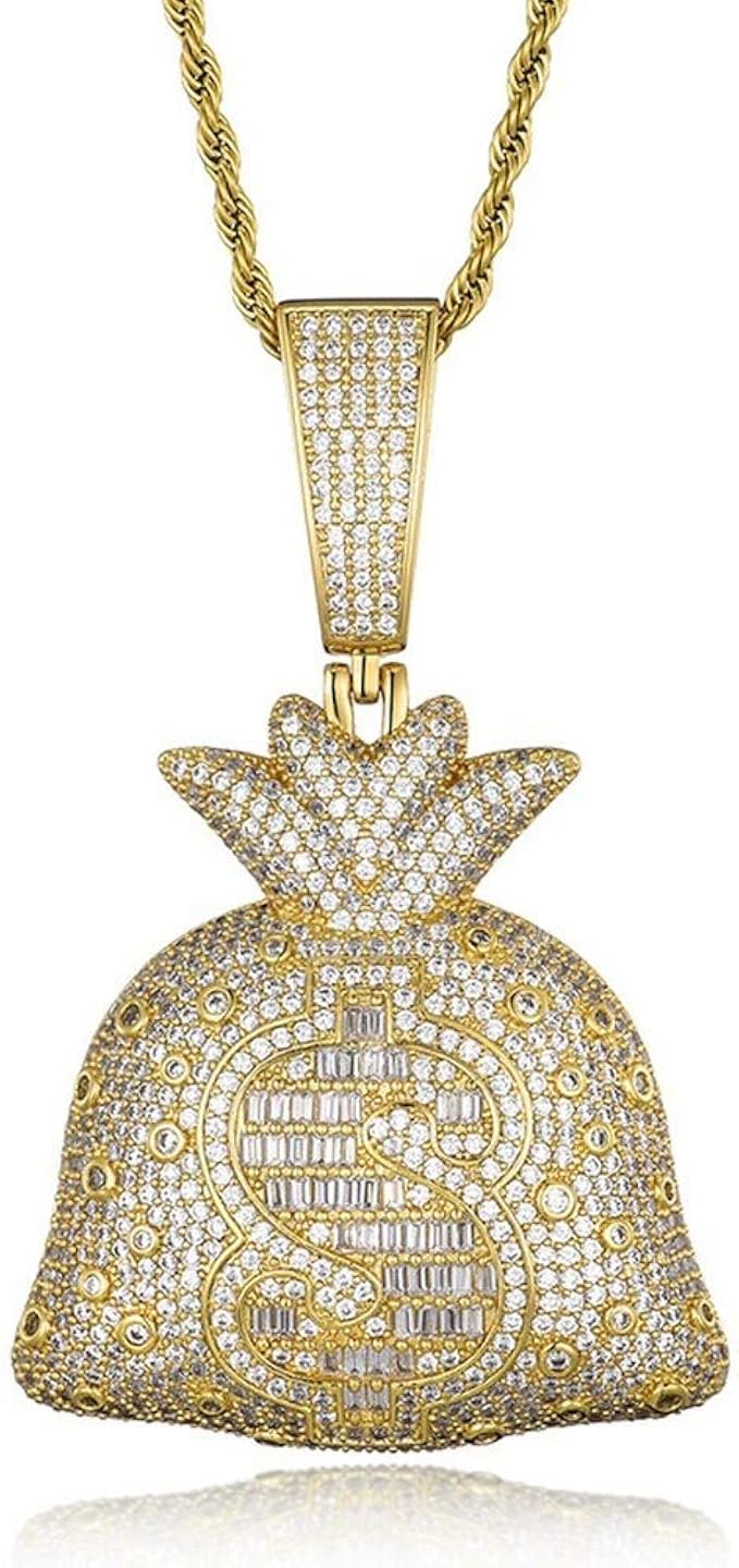18K Gold Plated Lab Diamond Necklace 