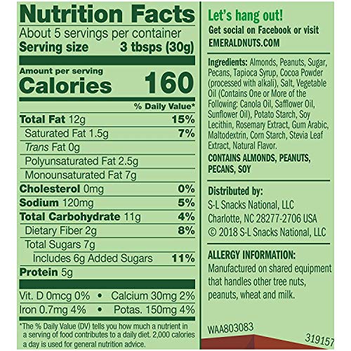 Kmwa Emerald Chocolate Peanut Crunch Mixed Nuts, 5.5 Ounce Resealable Bag (Pack Of 2) #TOP2