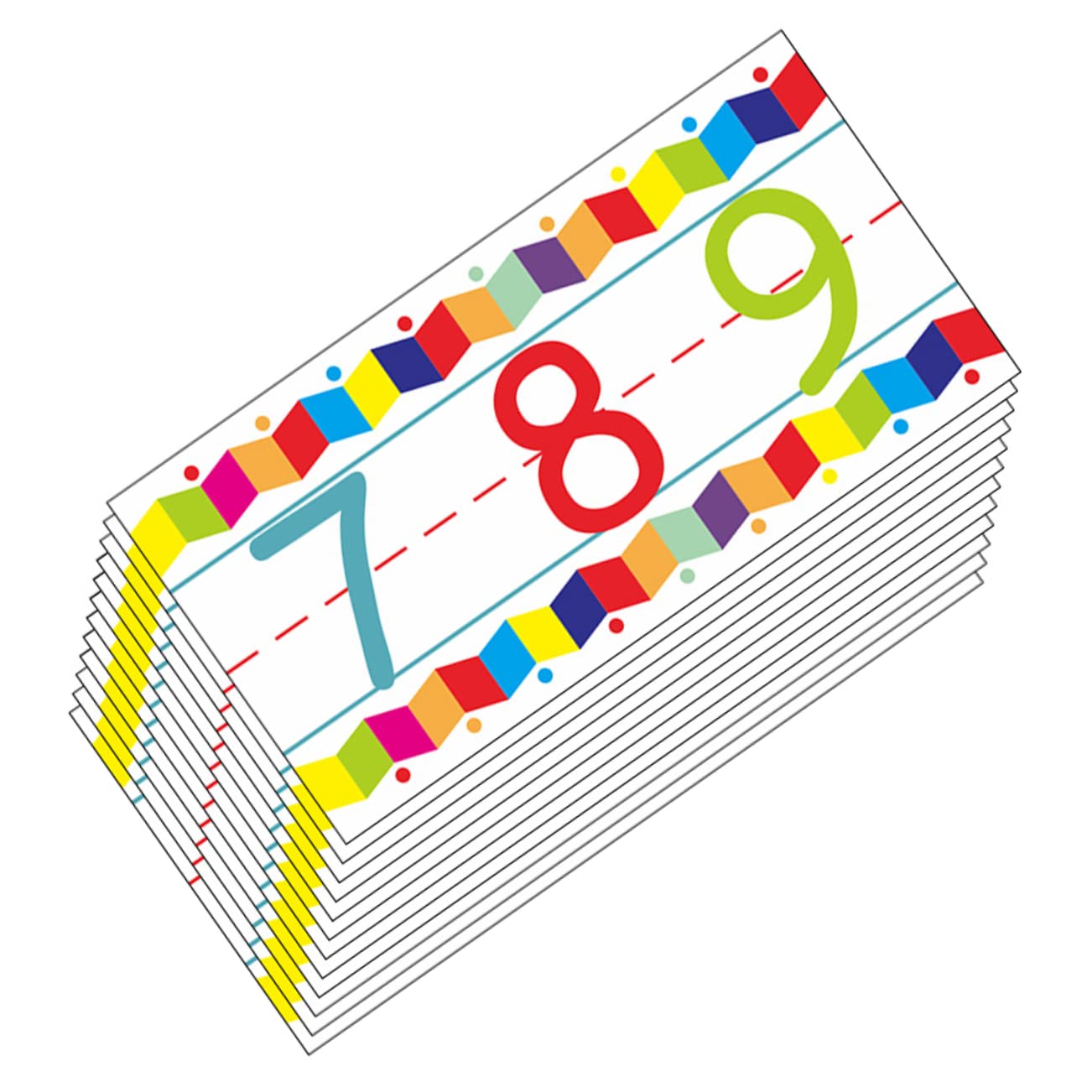 Angoily Letter Learning Wall Decals Number Stickers Kids Room Decor Classroom Wall Stickers Set