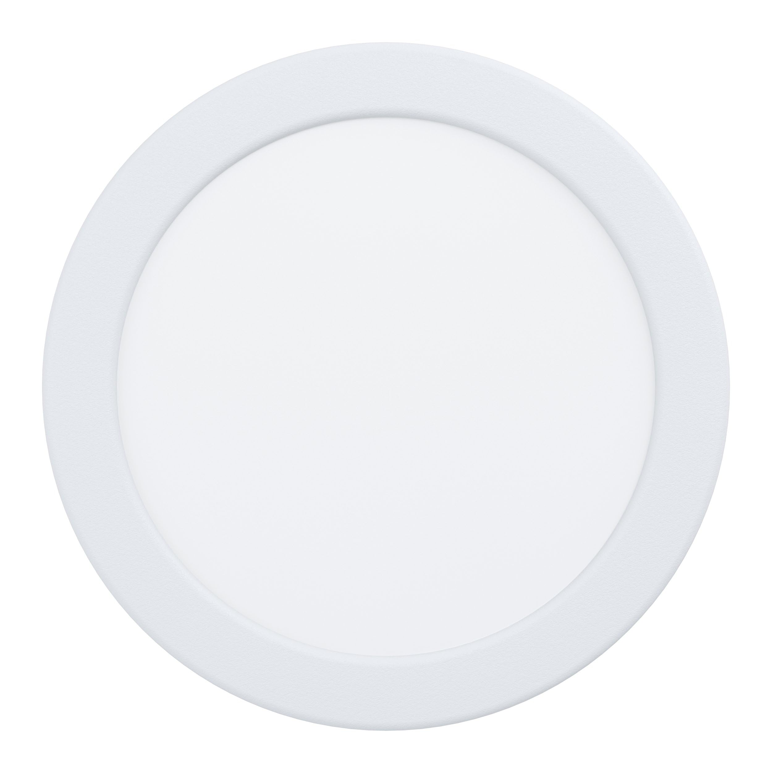 Eglo White Recessed Led Ceiling Spot Alange, Round Spotlight Fitting, Ceiling Lamp Made Of Metal And Plastic In Downlight Warm Ø 16.6 Cm