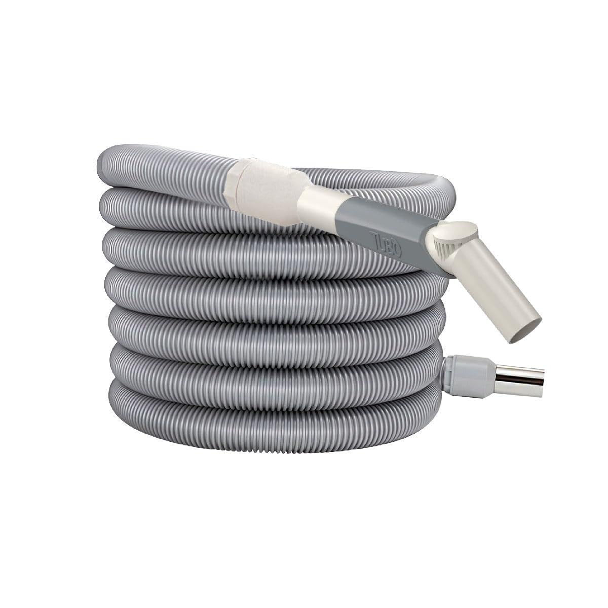 Tubo flessibile aspirapolvere centralizzato Ø32 mm Tubò con attivatore, raccordi girevoli AP220T, compatibie aspirazione centralizzata (7 m)