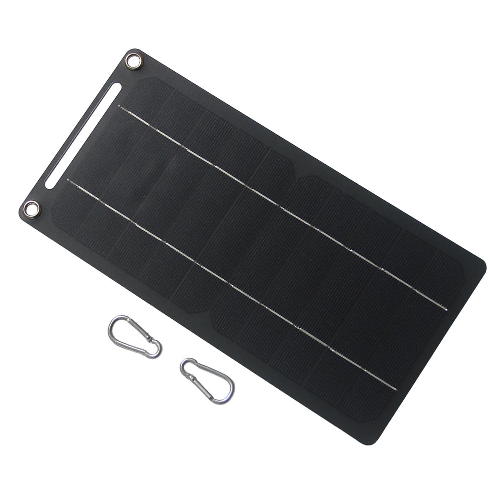 Sbshiouu Solar Charger Panel 6W 5V Double Output Usb Type C For Travel And Adventure C Solar Charger