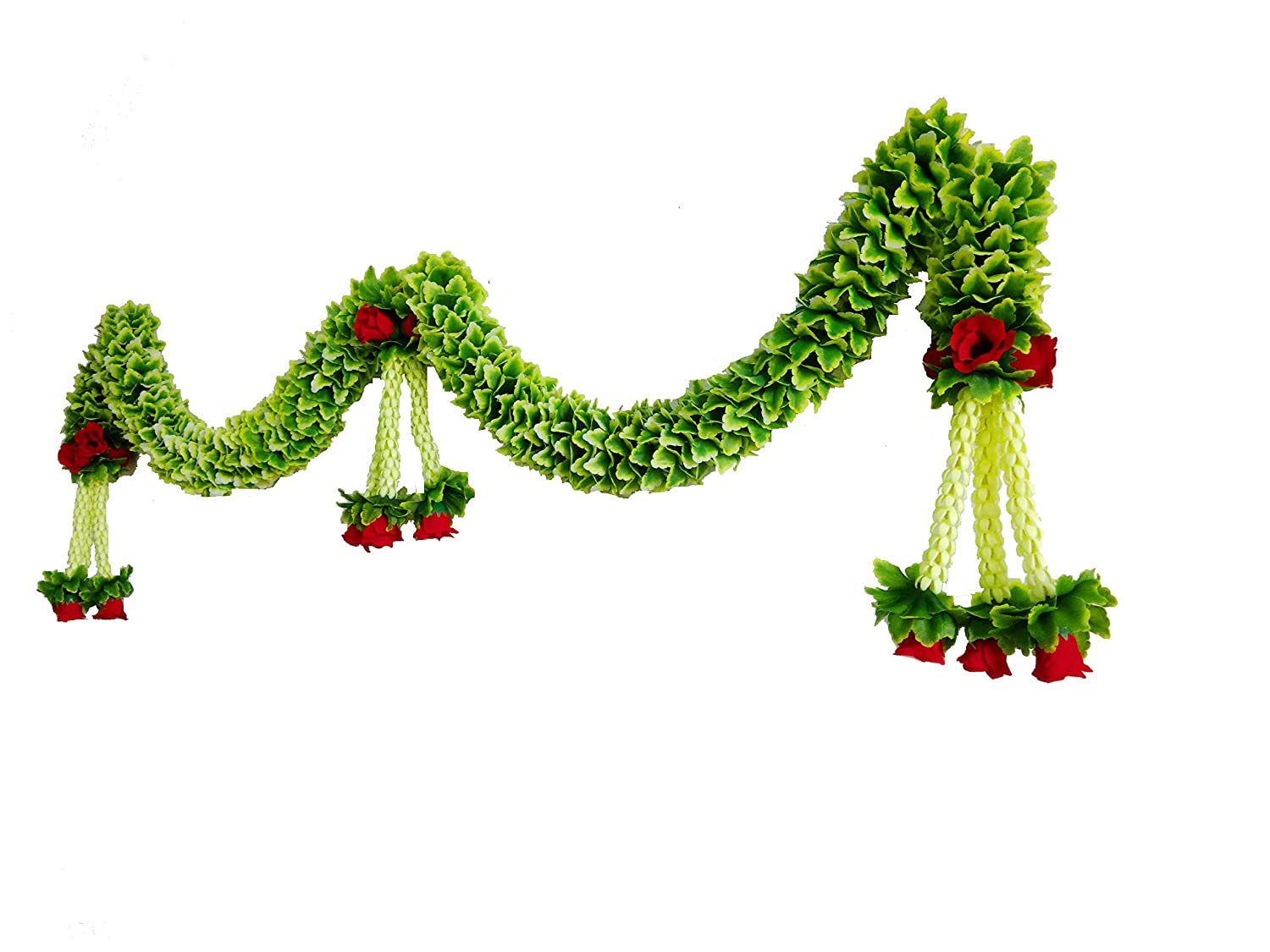 AFARZA; CHOICE GOOD FEEL GOOD. Artificial Flower Toran Garland For Home Doorway Decoration Hanging, Multicolour, Plastic, 106.7 CM-image-18