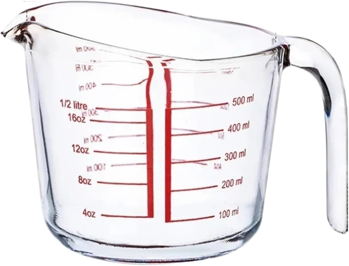 High Temperature Resistant Glass Measuring Cup With Scale Home Kitchen Baking Tools Large Capacity Transparent Milk Tea Mug(250ml)