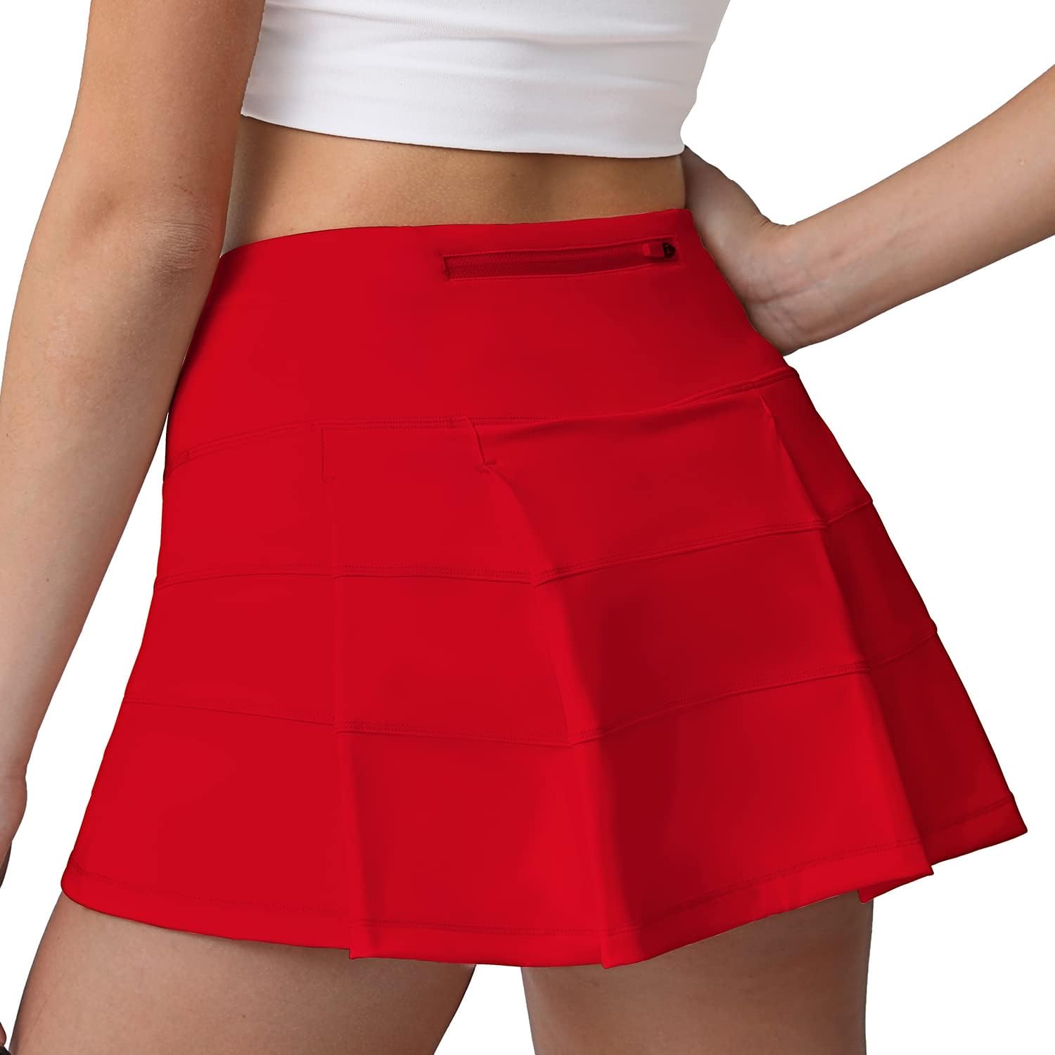 Husnainna High Waisted Pleated Tennis Skirt with Pockets Athletic Golf Skorts for Women Casual Workout Built-in Shorts - Image 4