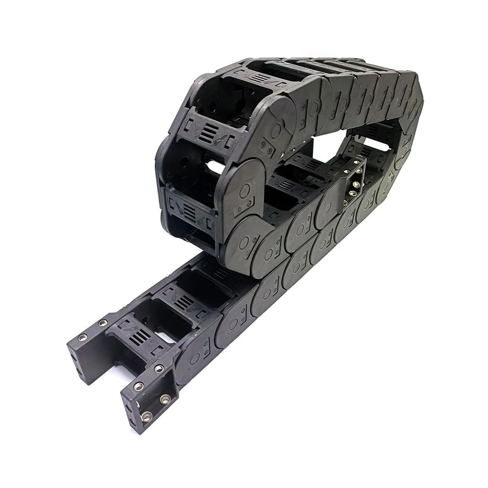 Schleppketten 1 stück 30 Serie 1 Meter Kunststoff Schleppkette Halter Brücke Typ Nylon Schleppleine(R150,30x57 mm)